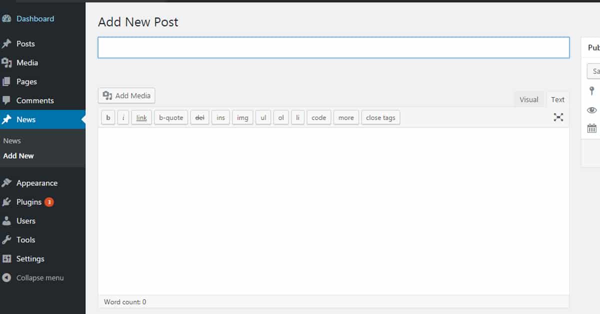 Cara Membuat Post Baru Di Wordpress Dengan Mudah