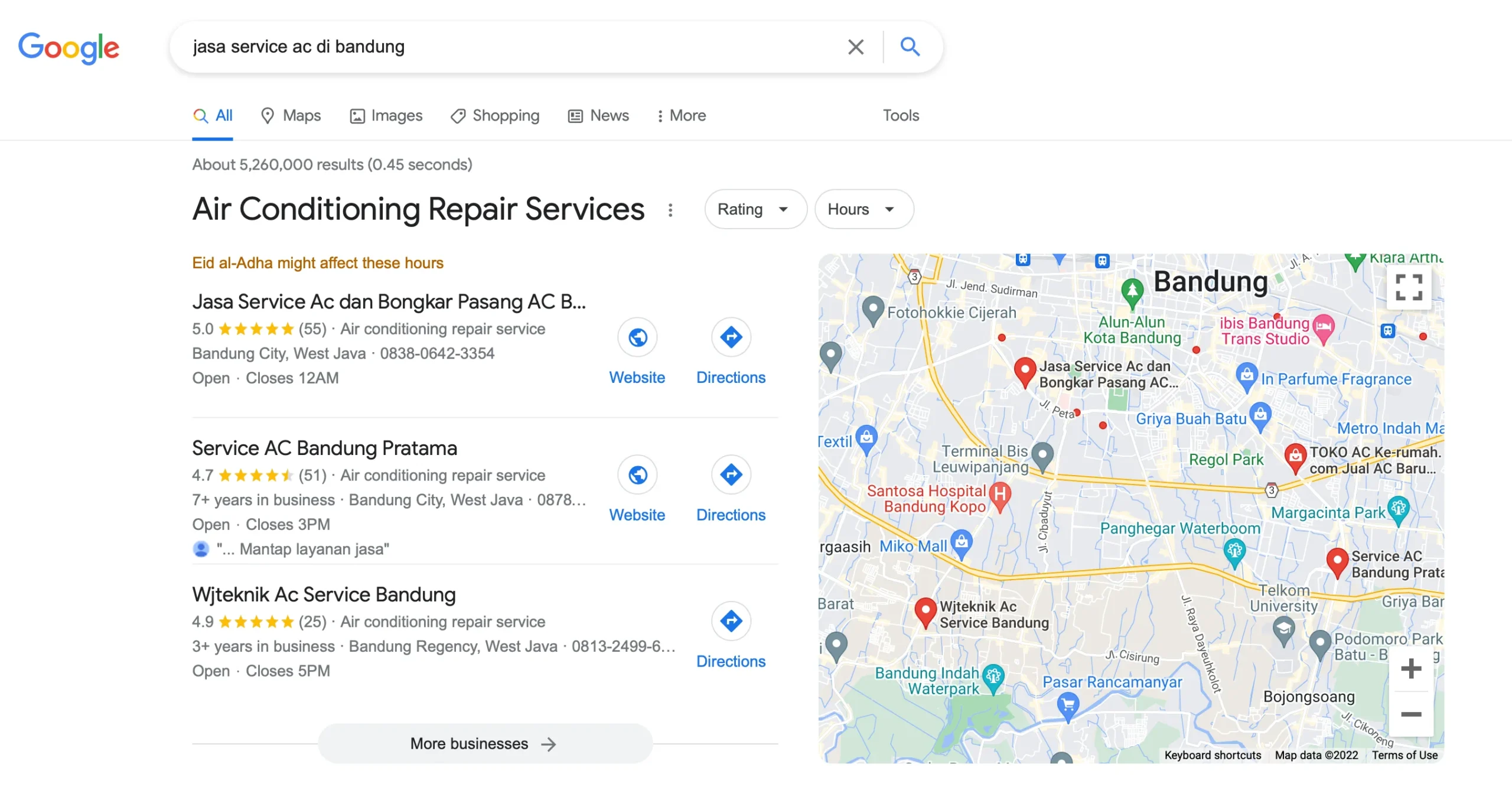 Jasa Service Ac Di Hasil Pencarian Google