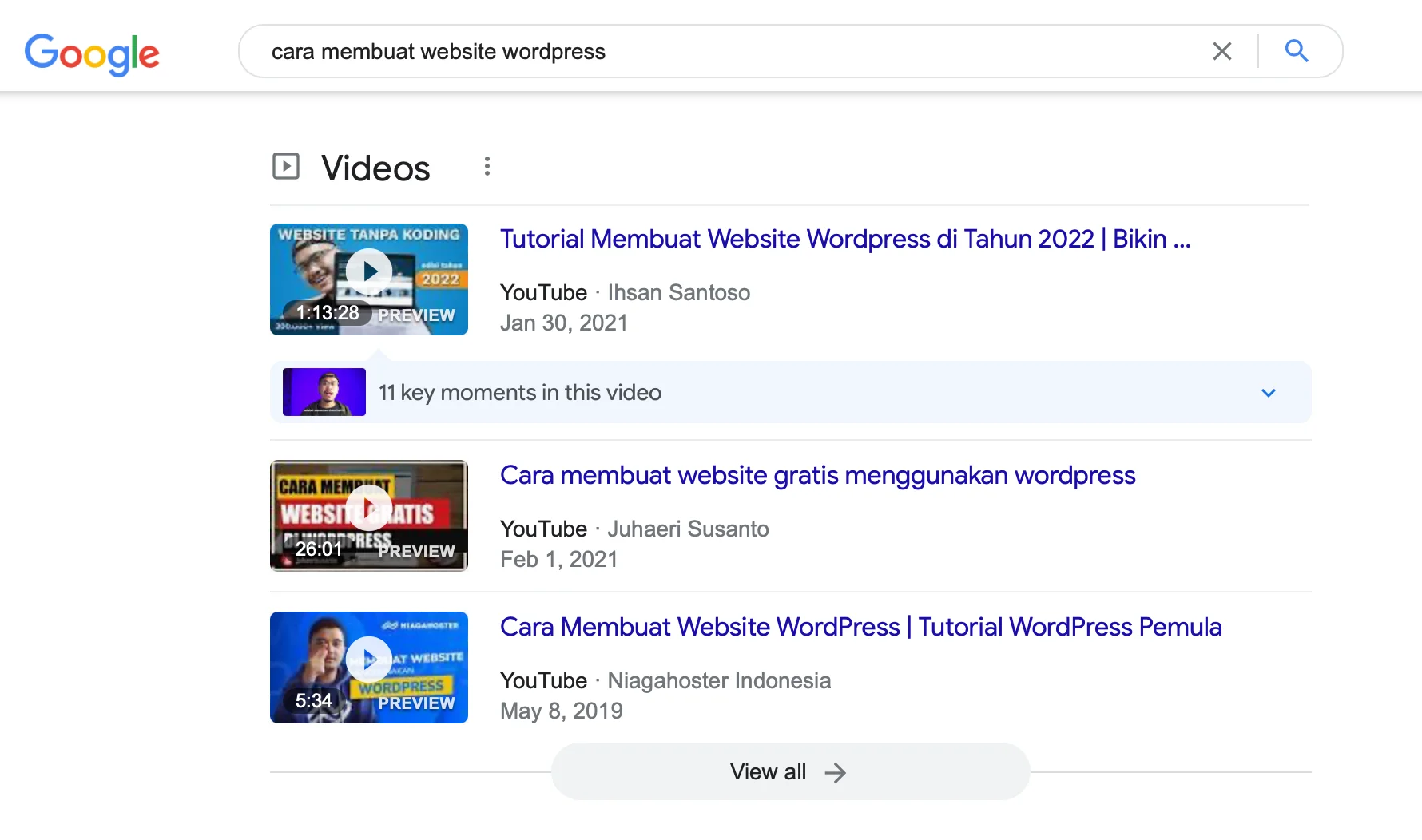Video Sep Cara Membuat Website - Mengenal: Struktur Dan 16 Fitur Di Hasil Pencarian Google (Serp)